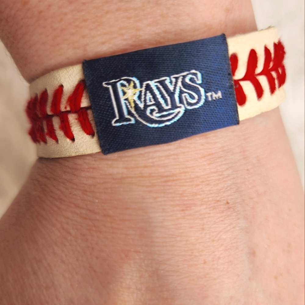 Tampa Bay Rays Baseball Stitch Bracelet